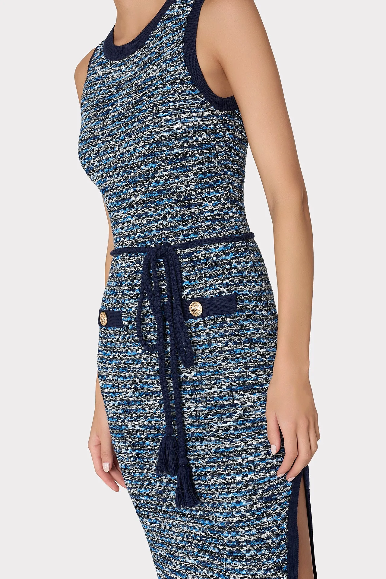 Kim Textured Knit Midi Dress