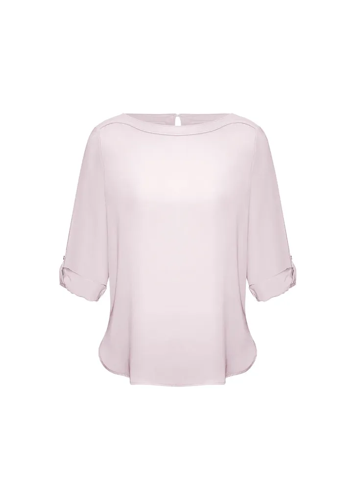 Ladies Madison Boatneck Blouse
