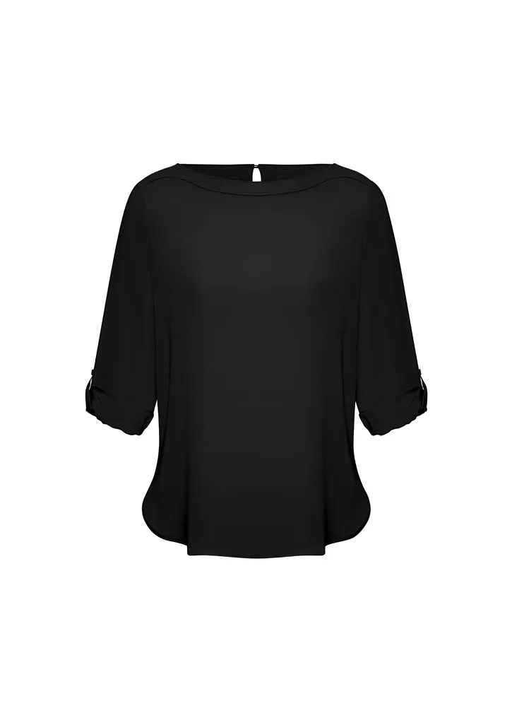 Ladies Madison Boatneck Blouse
