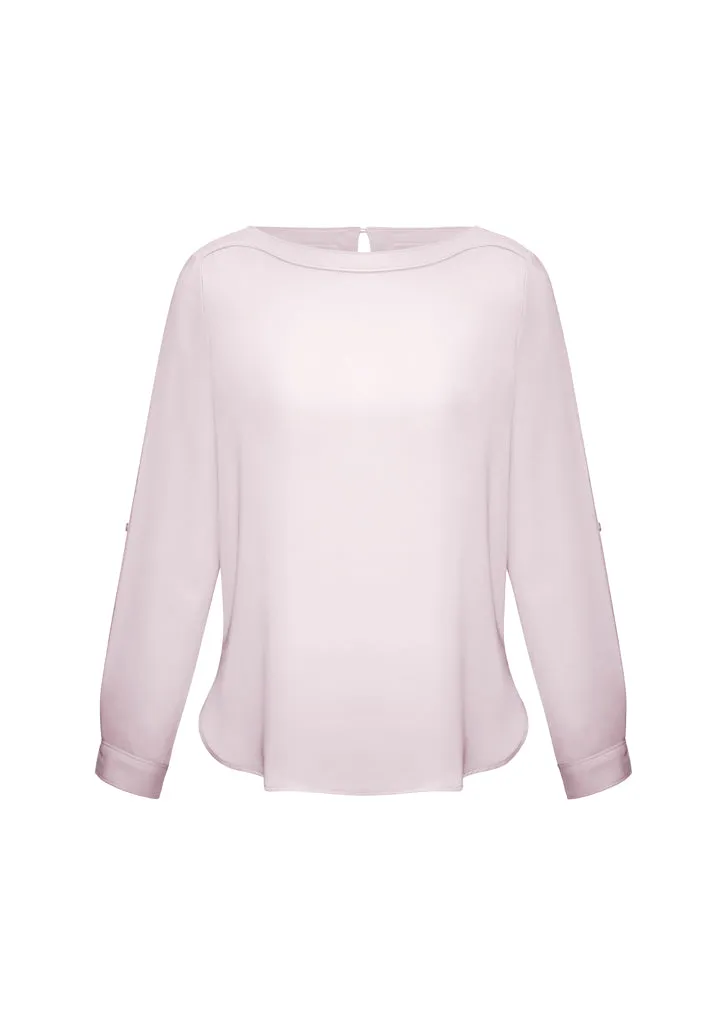Ladies Madison Boatneck Blouse