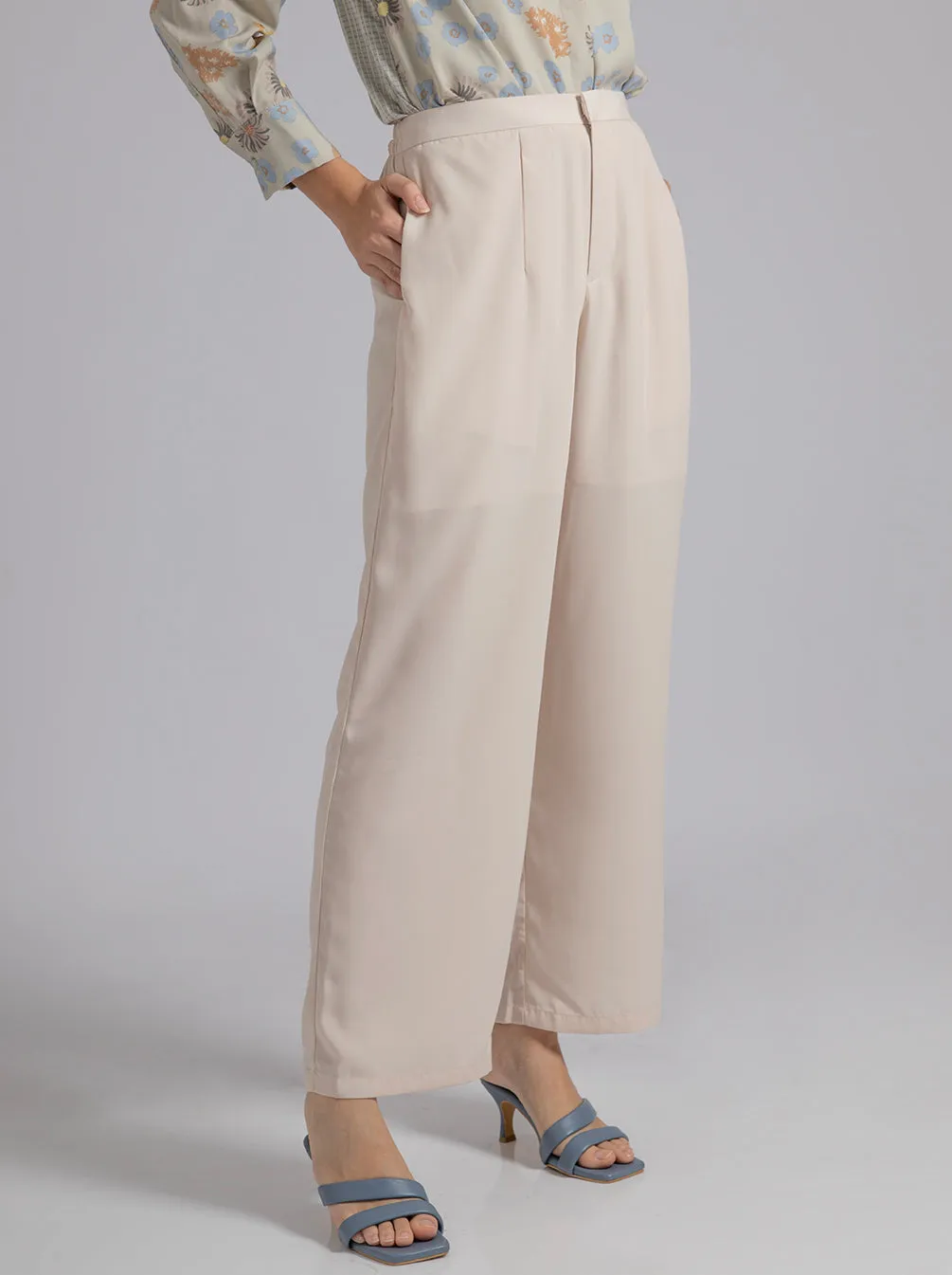 LENA PANTS PLAIN CREME