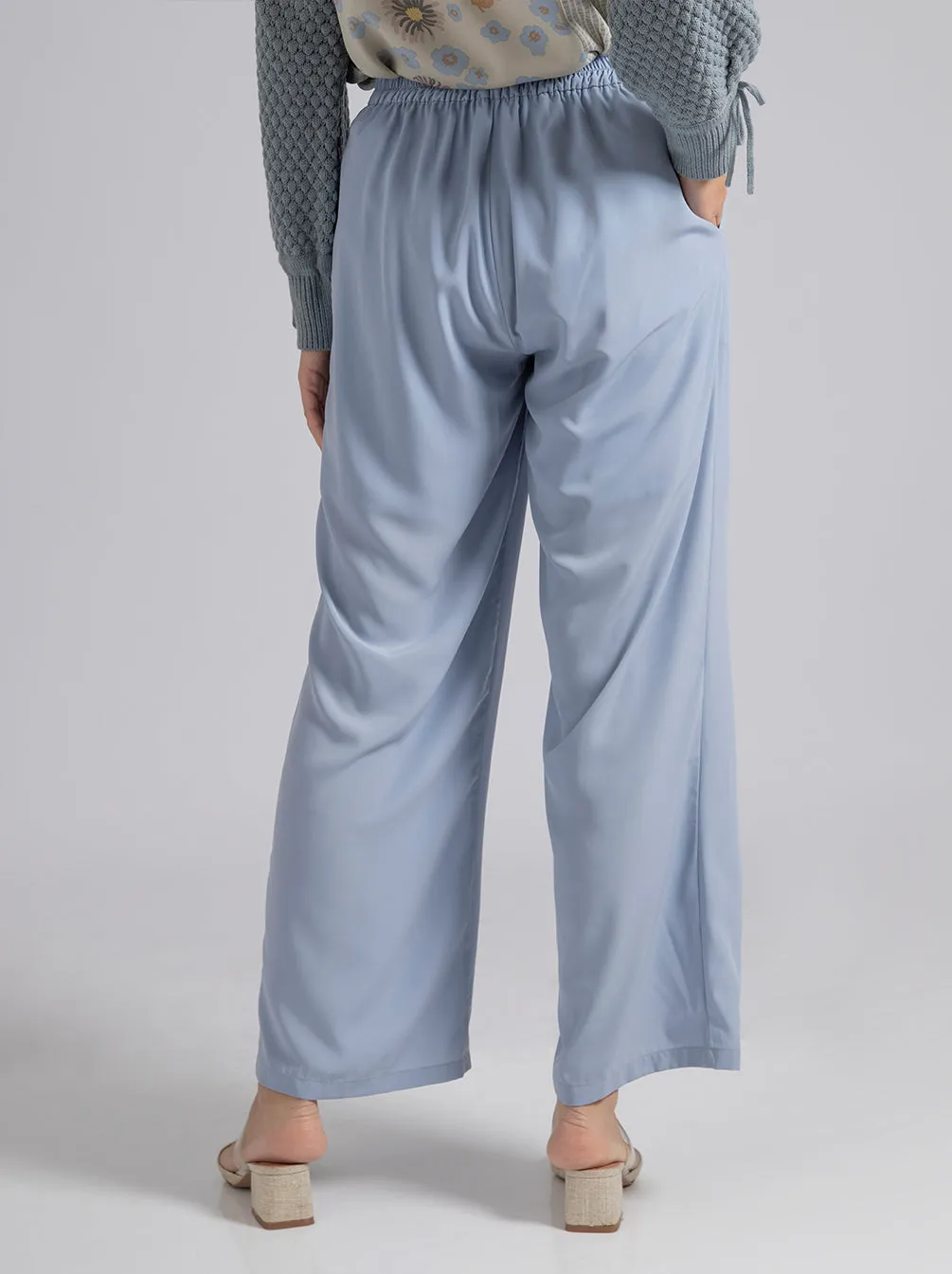 LENA PANTS PLAIN SKY BLUE