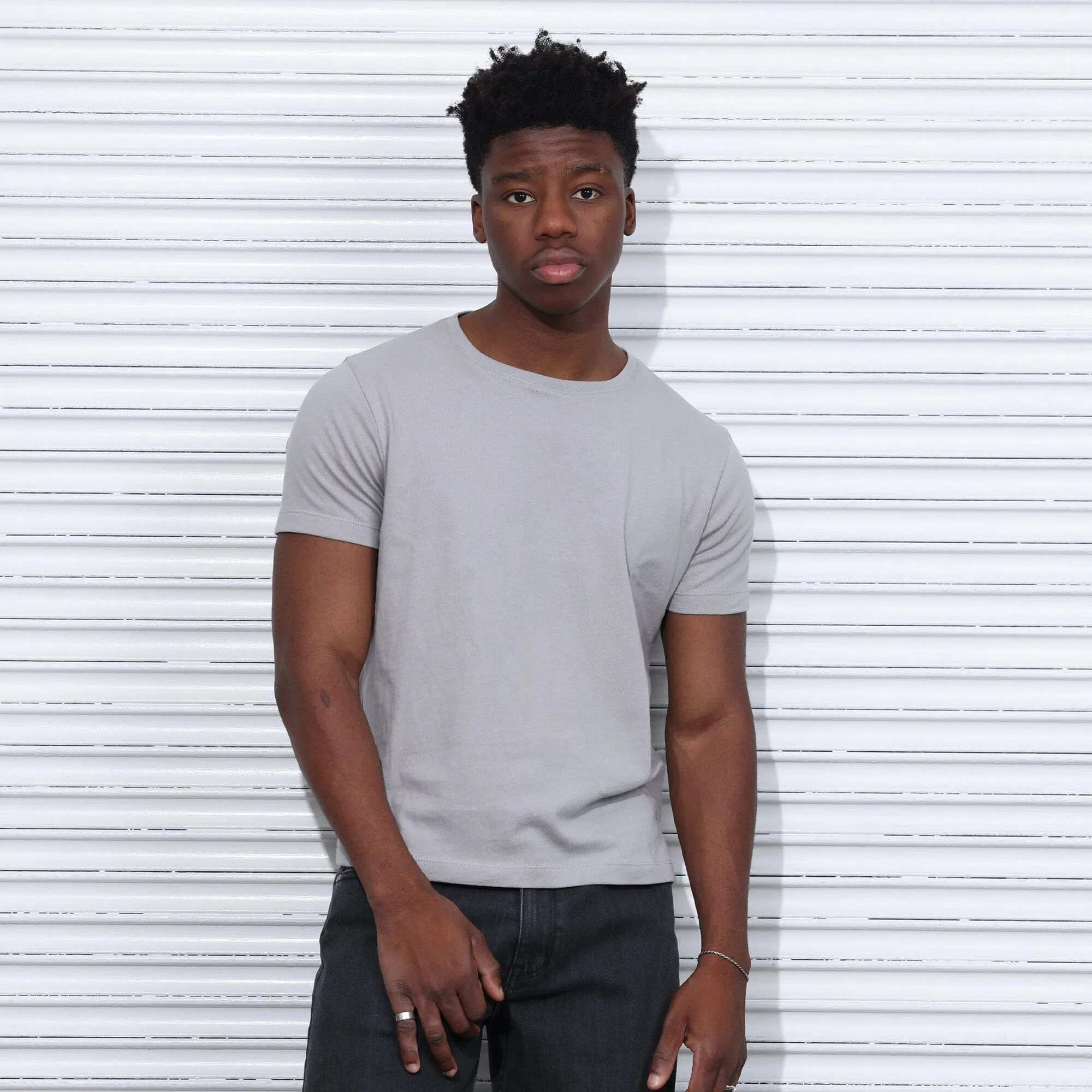 Los Feliz Half Crop Muscle Tee | Made in USA