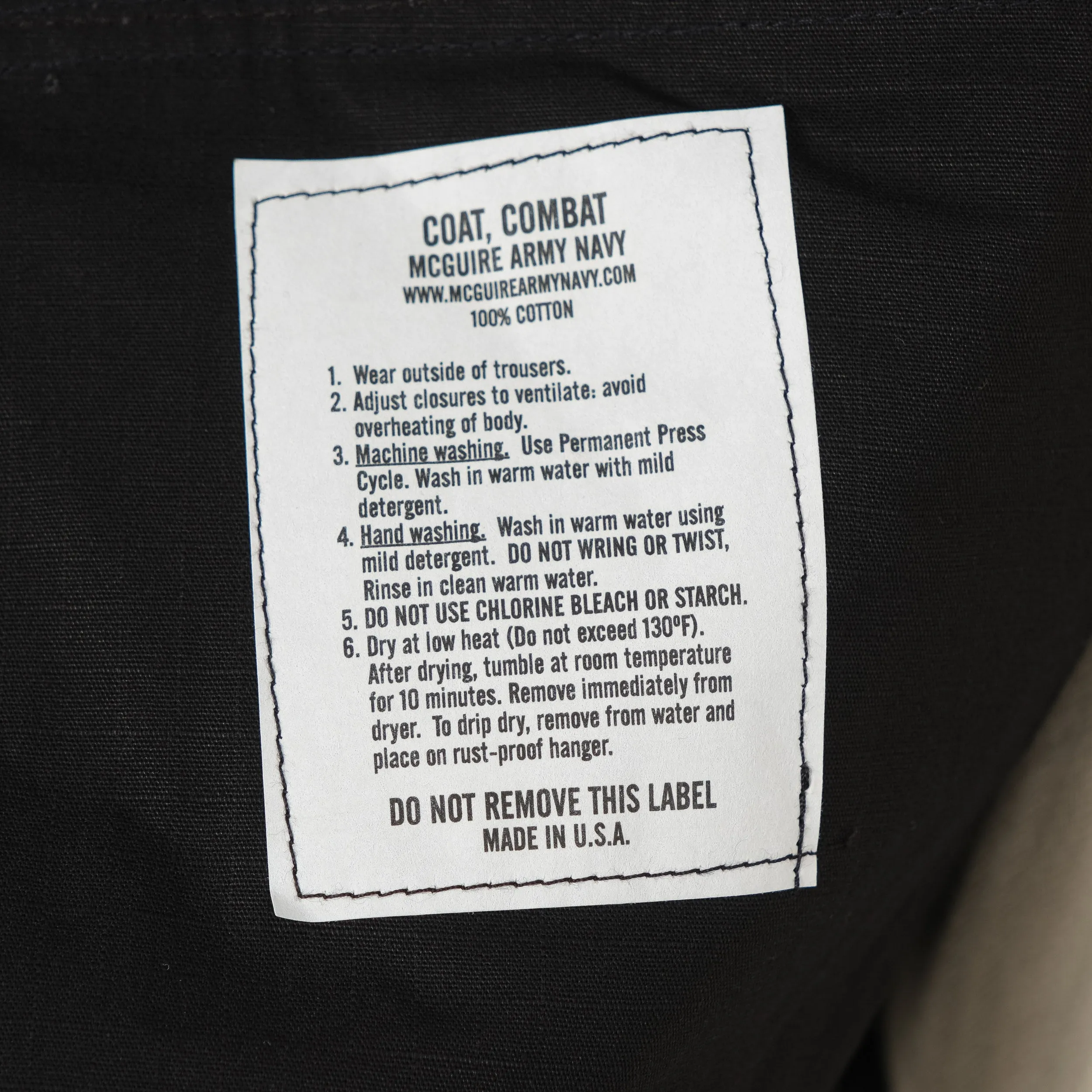 MADE IN USA JUNGLE SHIRT - BLACK