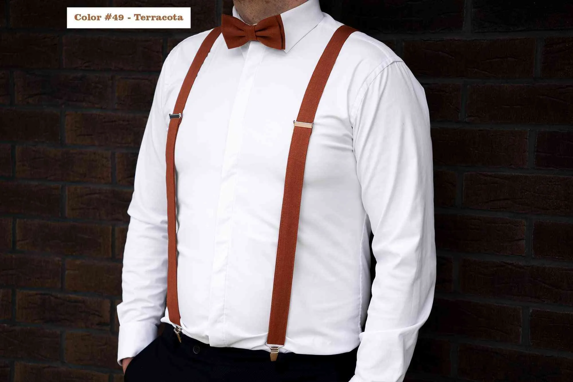 Natural Linen Bow Tie & Pocket Square - Classic Accessory for Men & Boys