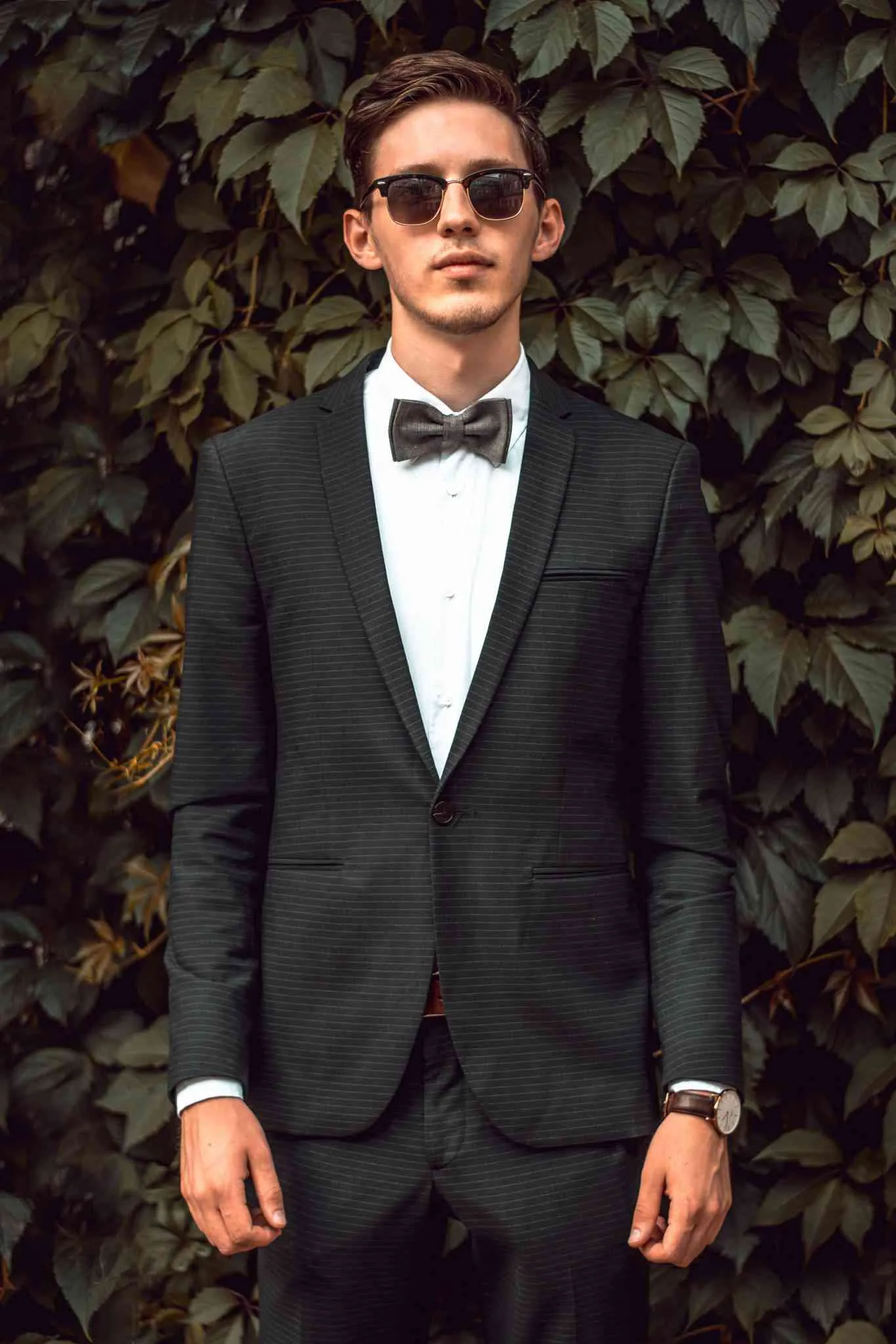 Natural Linen Bow Tie & Pocket Square - Classic Accessory for Men & Boys