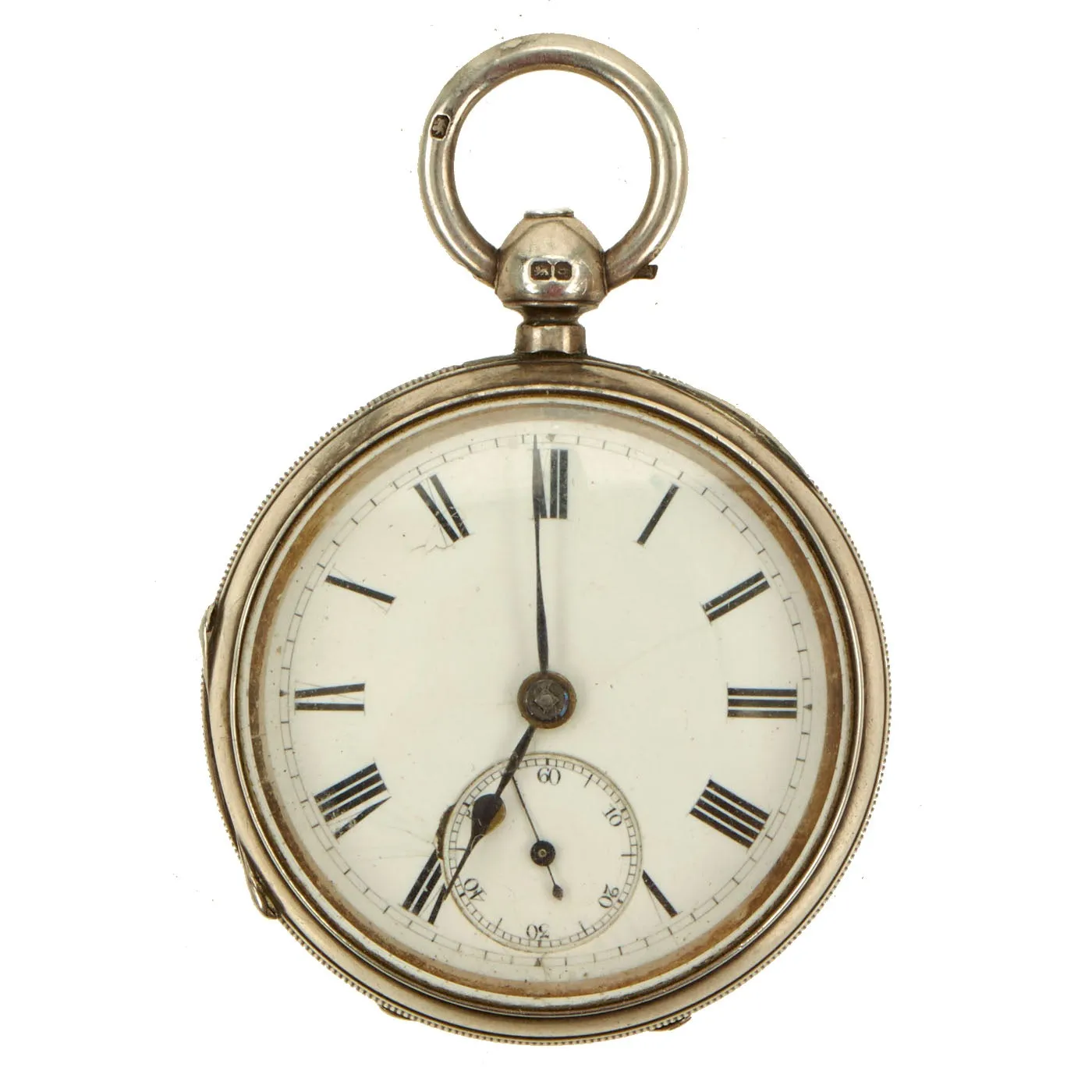Original British WWI Era Officer’s Pocket Watch in Hallmarked Case with Royal Artillery Markings