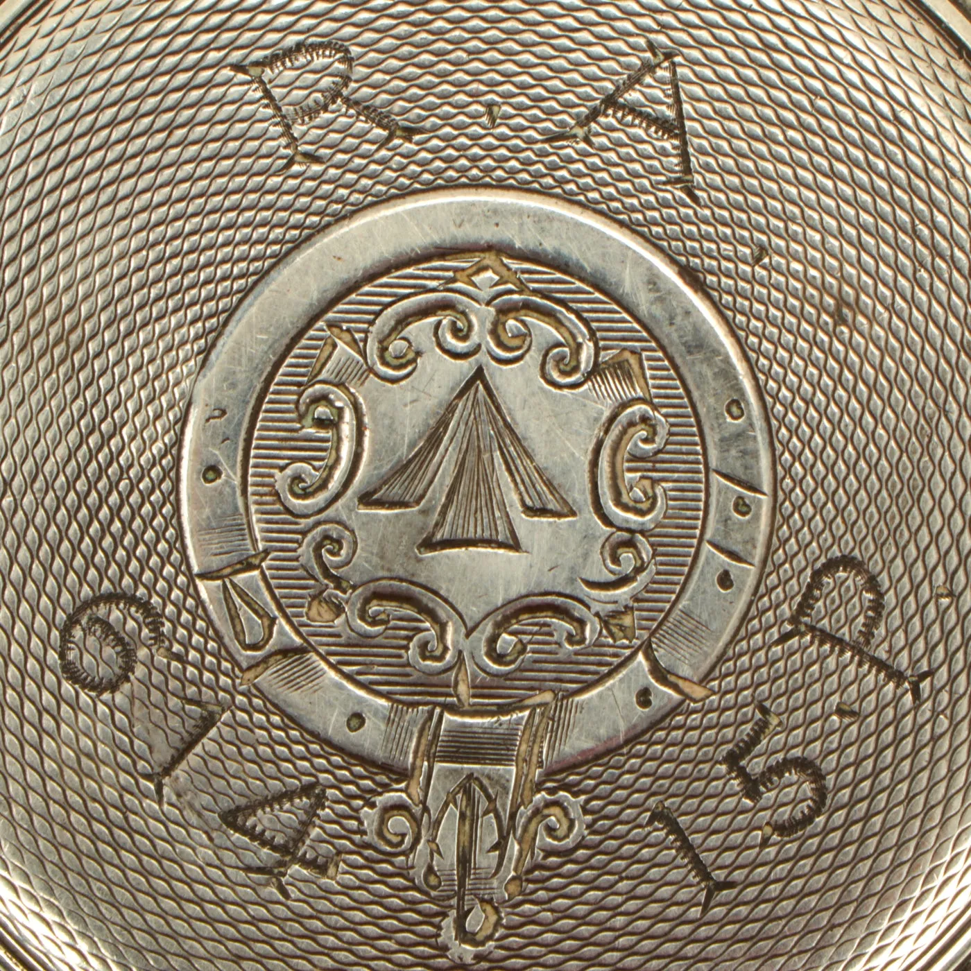 Original British WWI Era Officer’s Pocket Watch in Hallmarked Case with Royal Artillery Markings