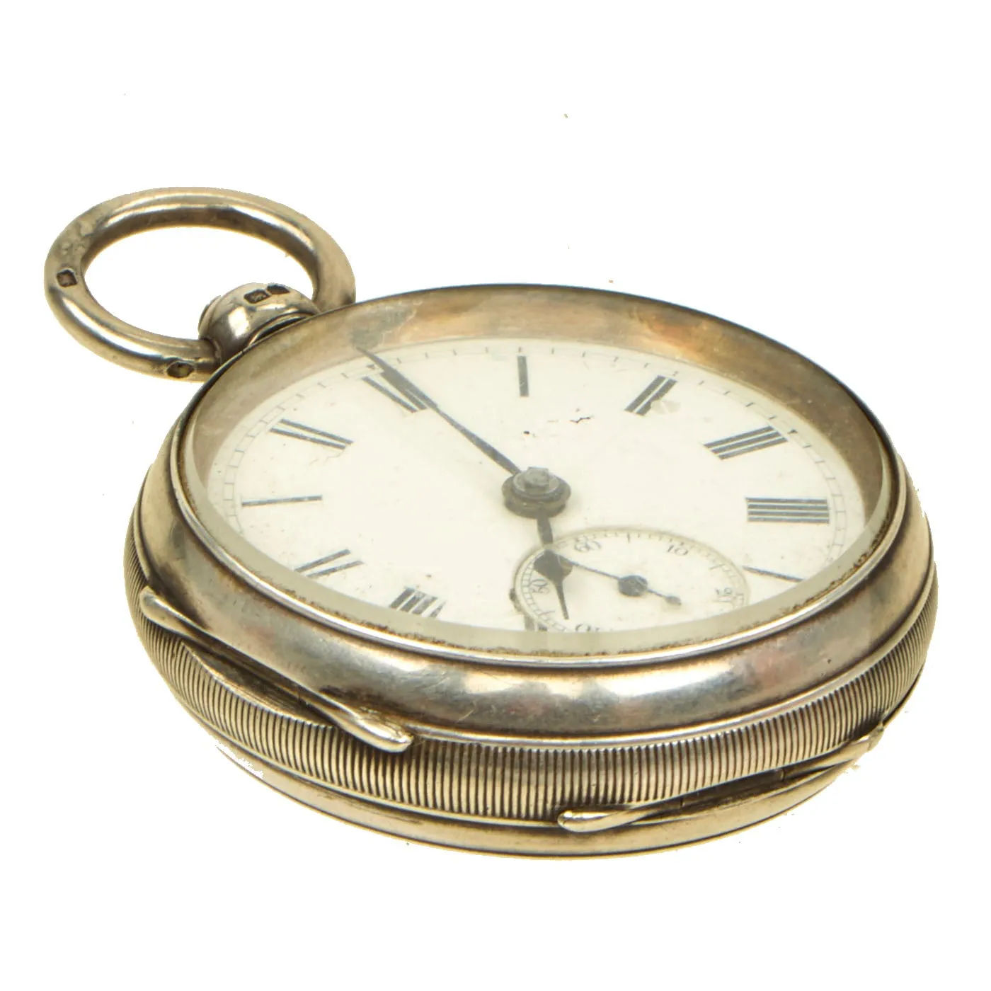 Original British WWI Era Officer’s Pocket Watch in Hallmarked Case with Royal Artillery Markings