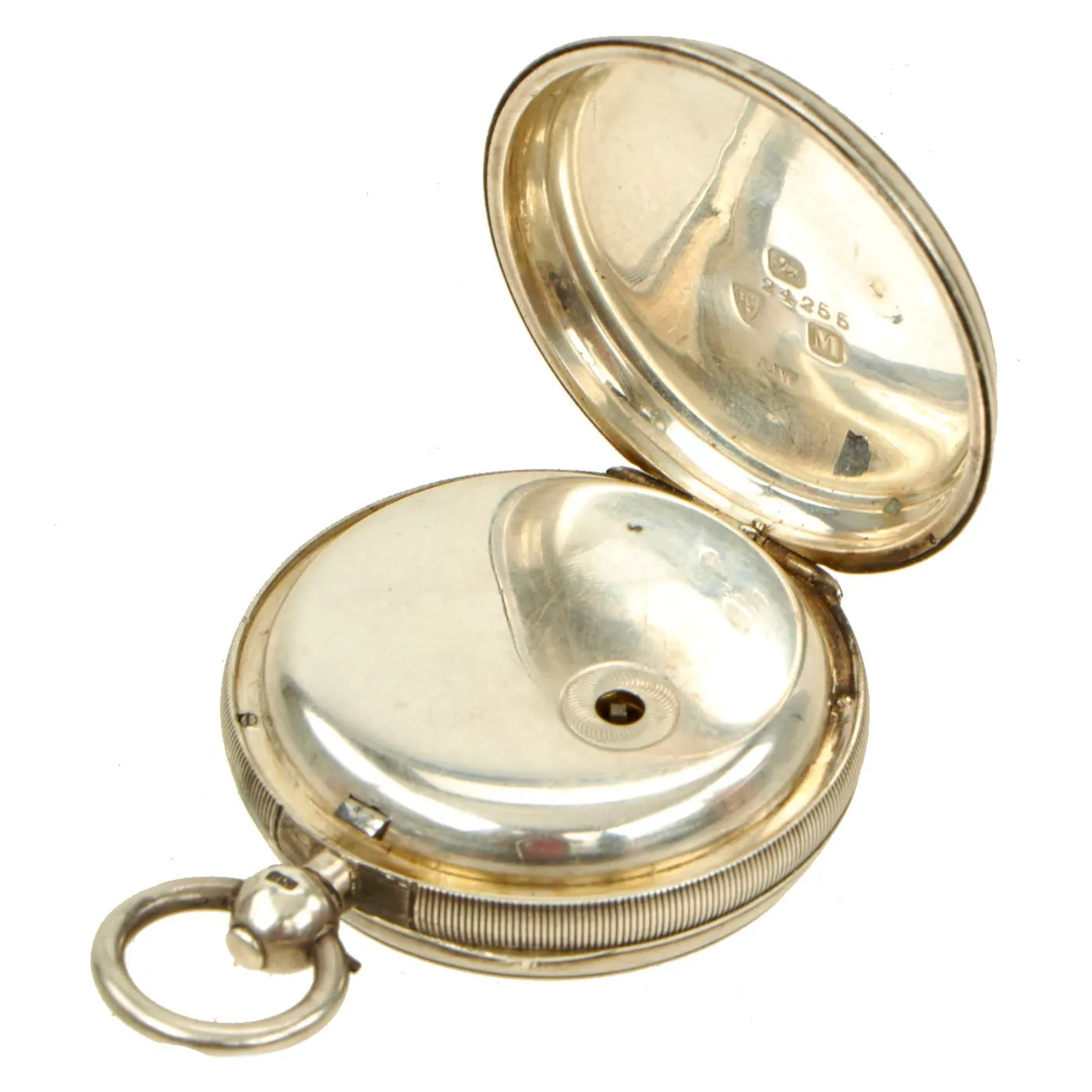 Original British WWI Era Officer’s Pocket Watch in Hallmarked Case with Royal Artillery Markings