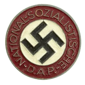 Original German NSDAP Party Enamel Membership Badge Pin by Anton Schenkls Nachf. - RZM M1/146