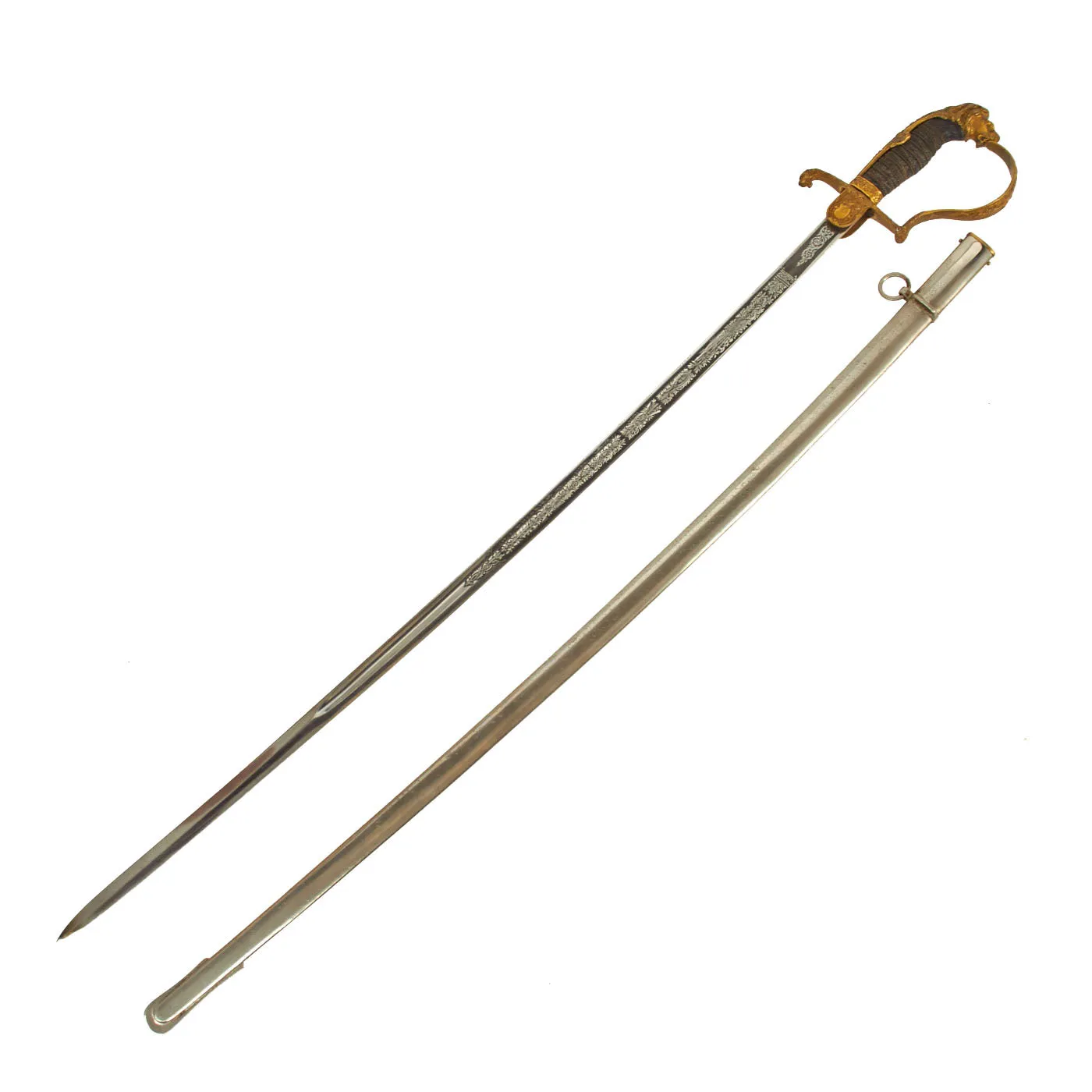 Original German Pre-WWII Weimar Republic Lion's Head Reichsheer Officer Sword by Wilkinson Sword Co of London