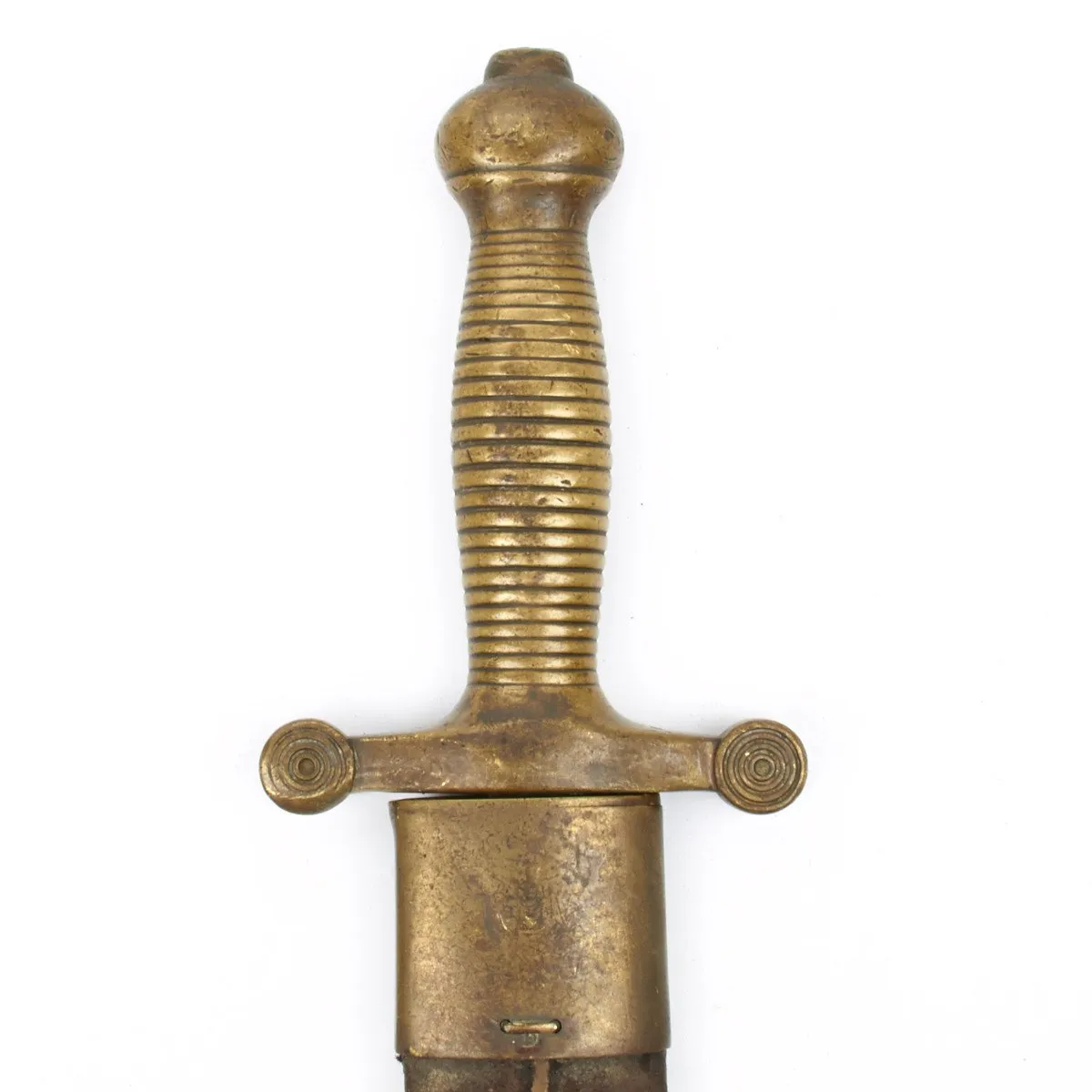 Original Imperial Russian Pioneer Saw Back Short Sword Dated 1838 with Belt Buckle Dated 1837