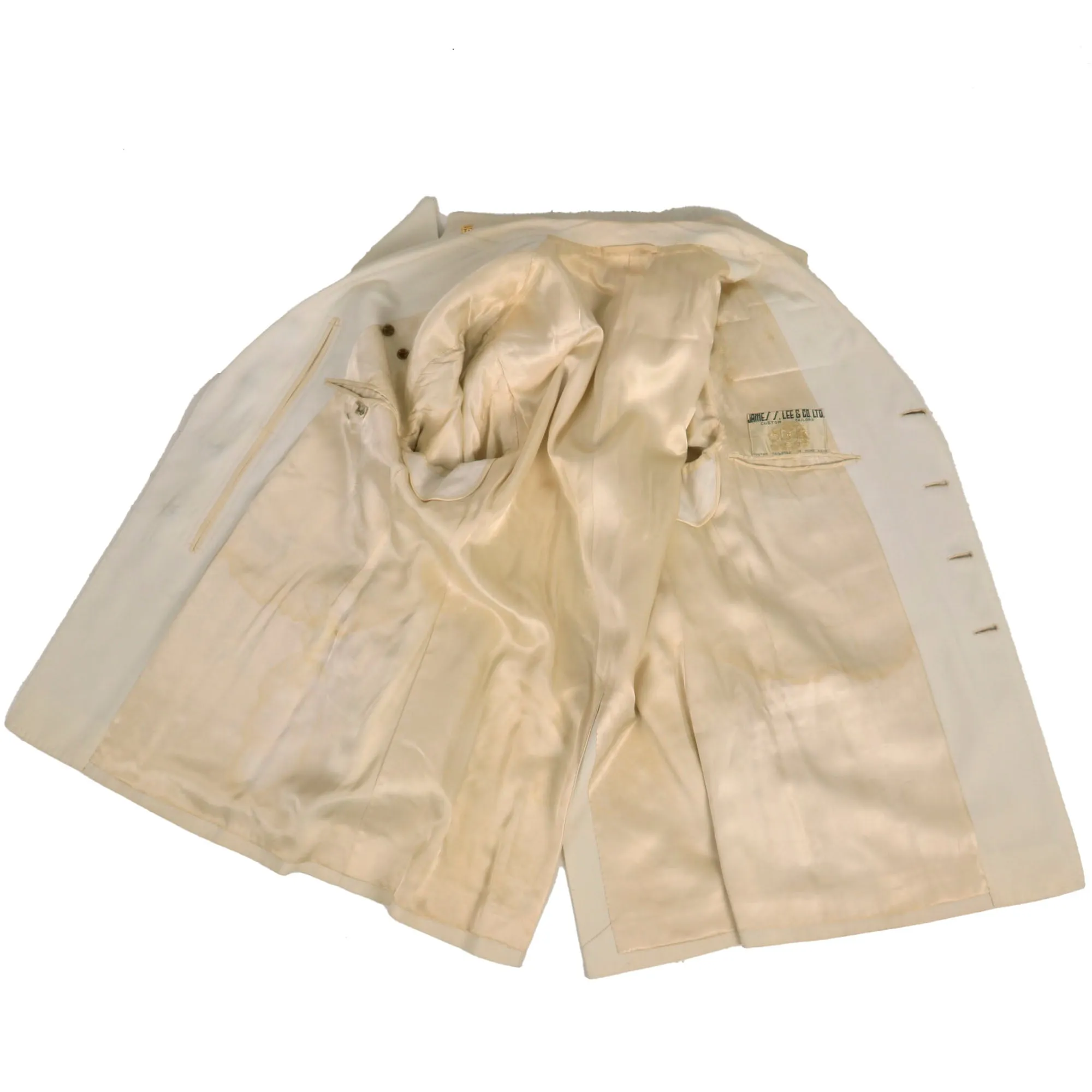 Original U.S. Vietnam War Army Lieutenant General Charles A. Corcoran White Summer Service Dress Uniform With Visor - Commanding General First Field Force and Chief of Staff MACV