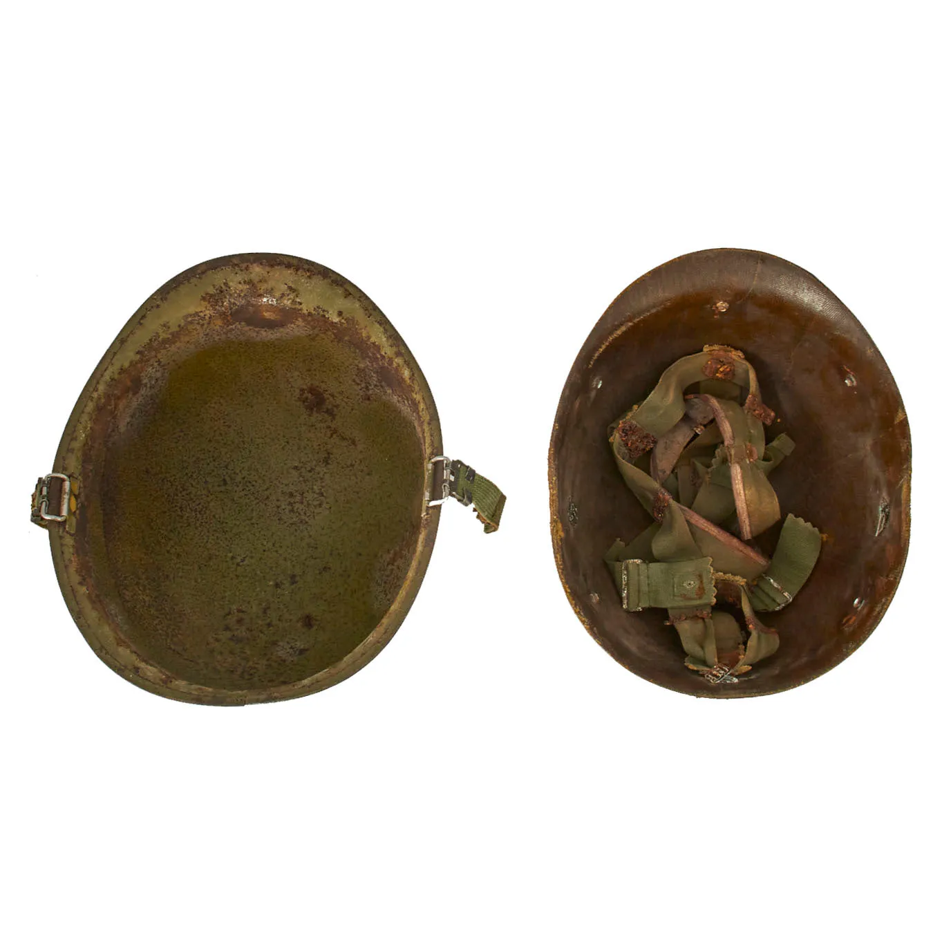 Original U.S. Vietnam War Era U.S. Navy Corpsman Painted M1 Helmet