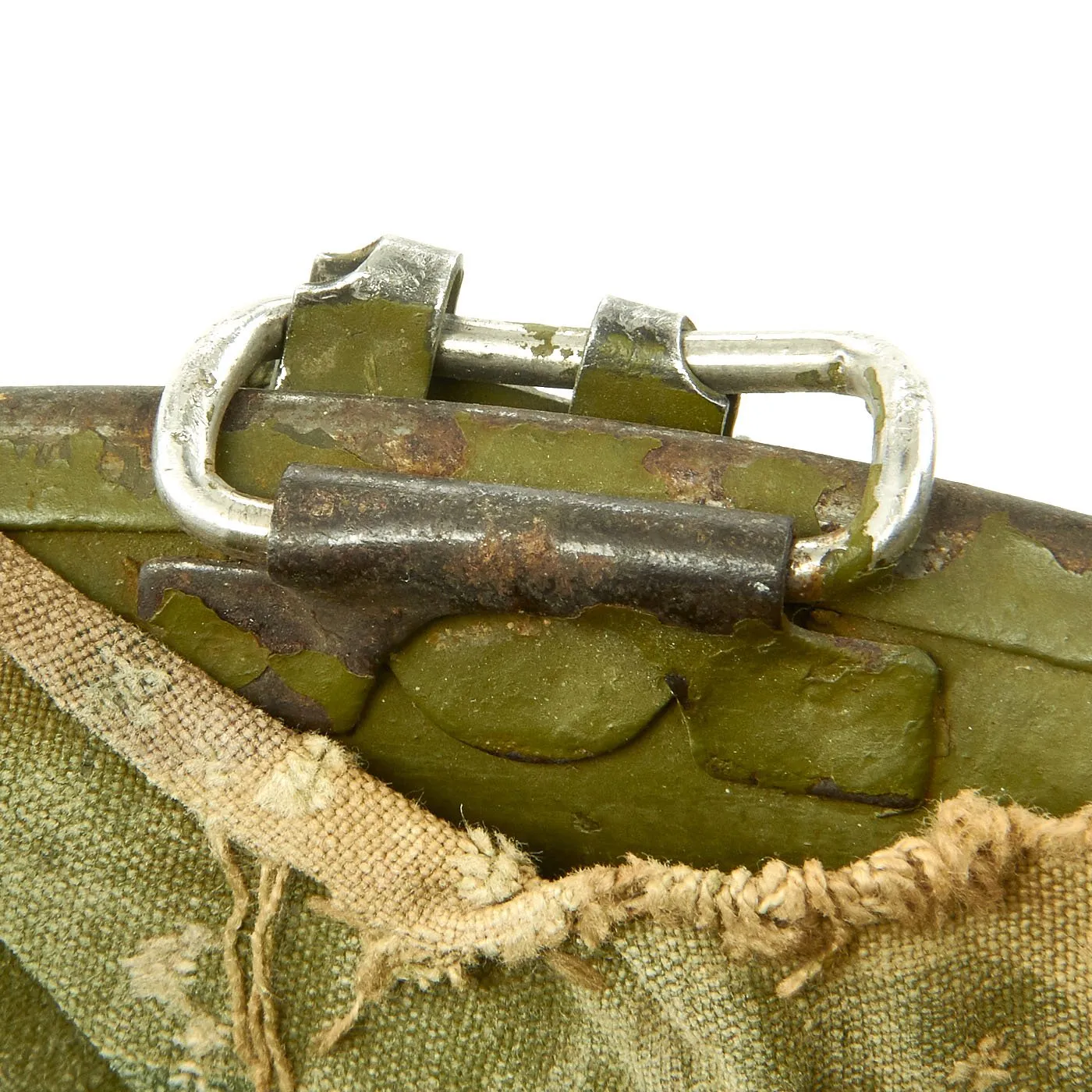 Original U.S. Vietnam War M1 Helmet with USMC Reversible Camouflage Cover