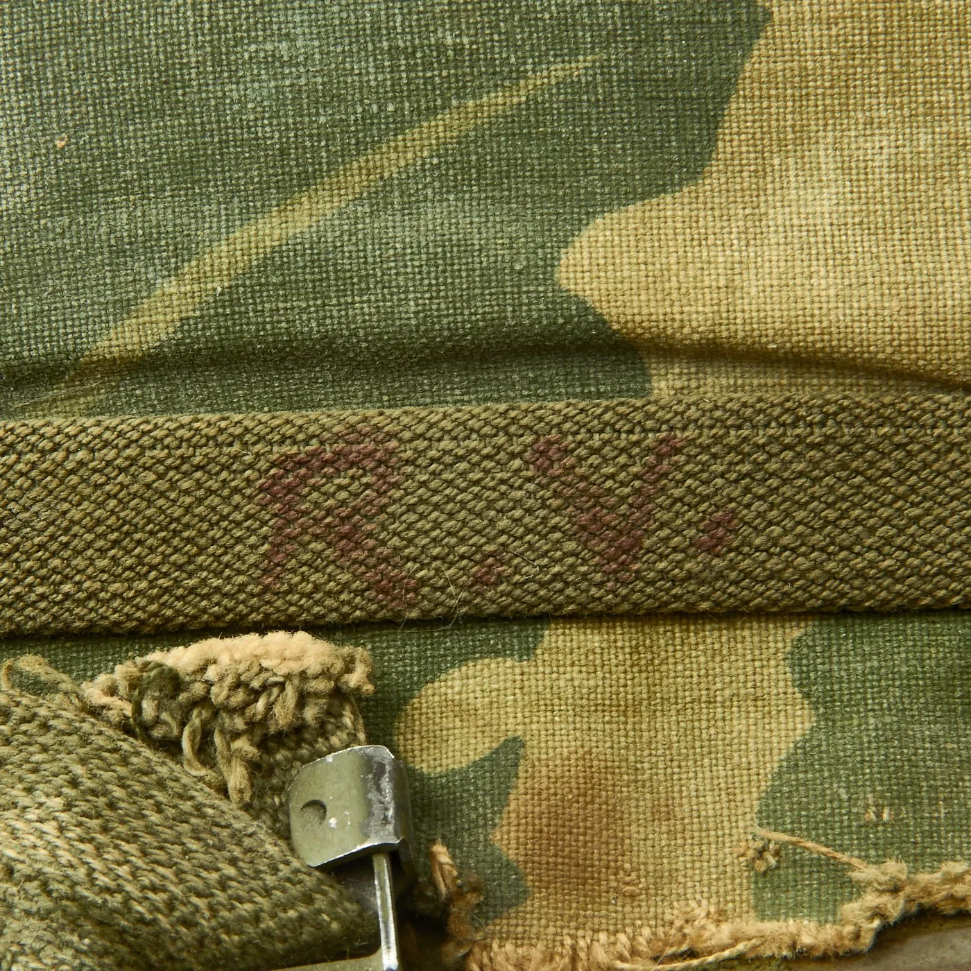 Original U.S. Vietnam War M1 Helmet with USMC Reversible Camouflage Cover