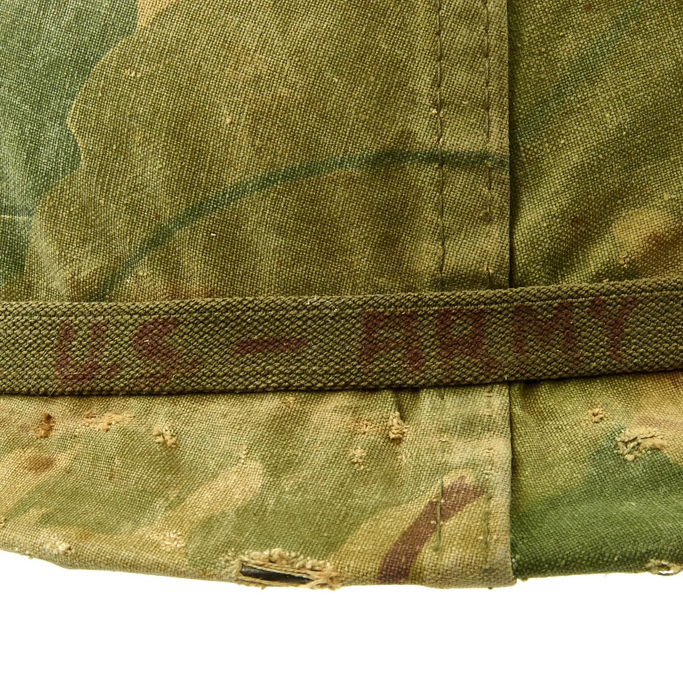 Original U.S. Vietnam War M1 Helmet with USMC Reversible Camouflage Cover