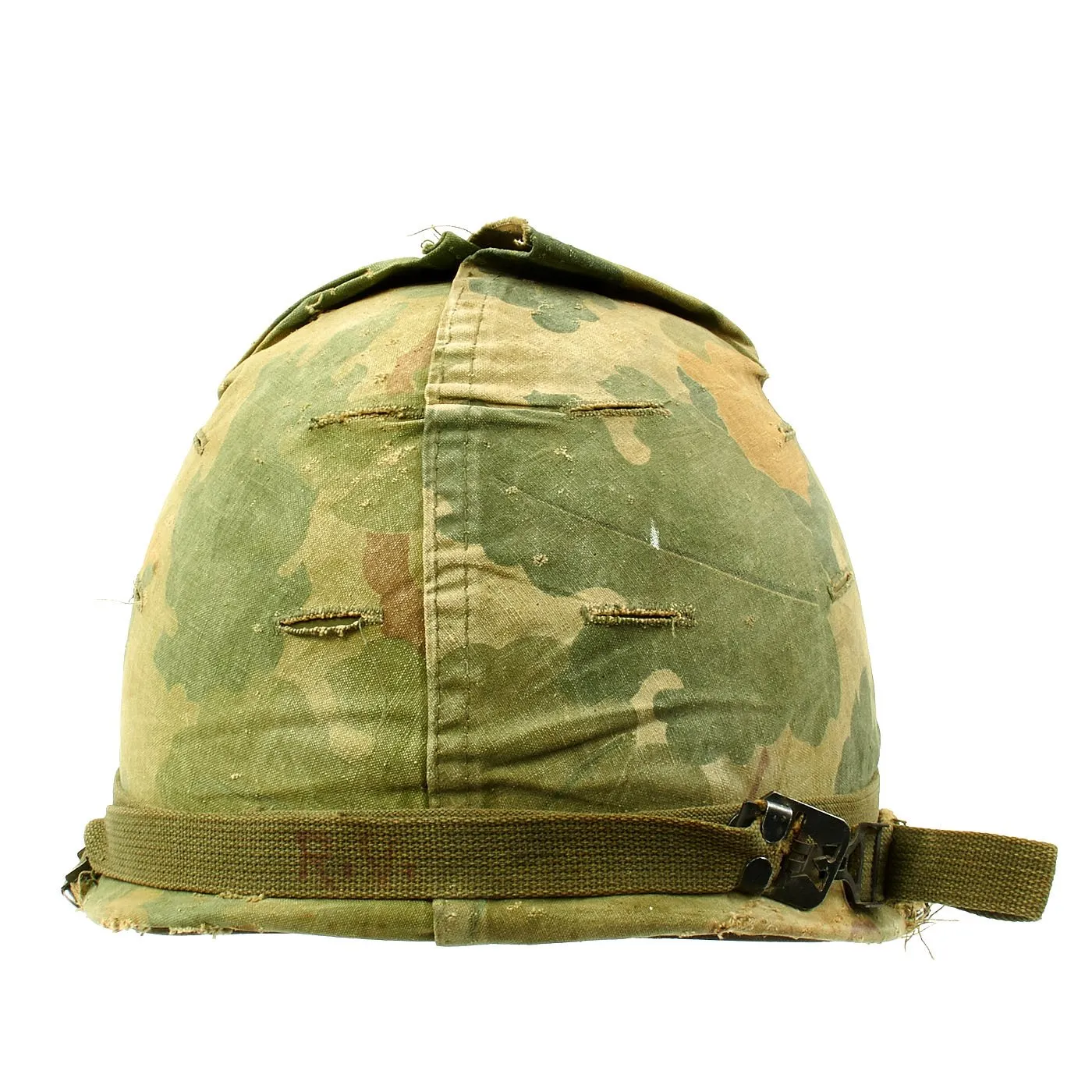 Original U.S. Vietnam War M1 Helmet with USMC Reversible Camouflage Cover