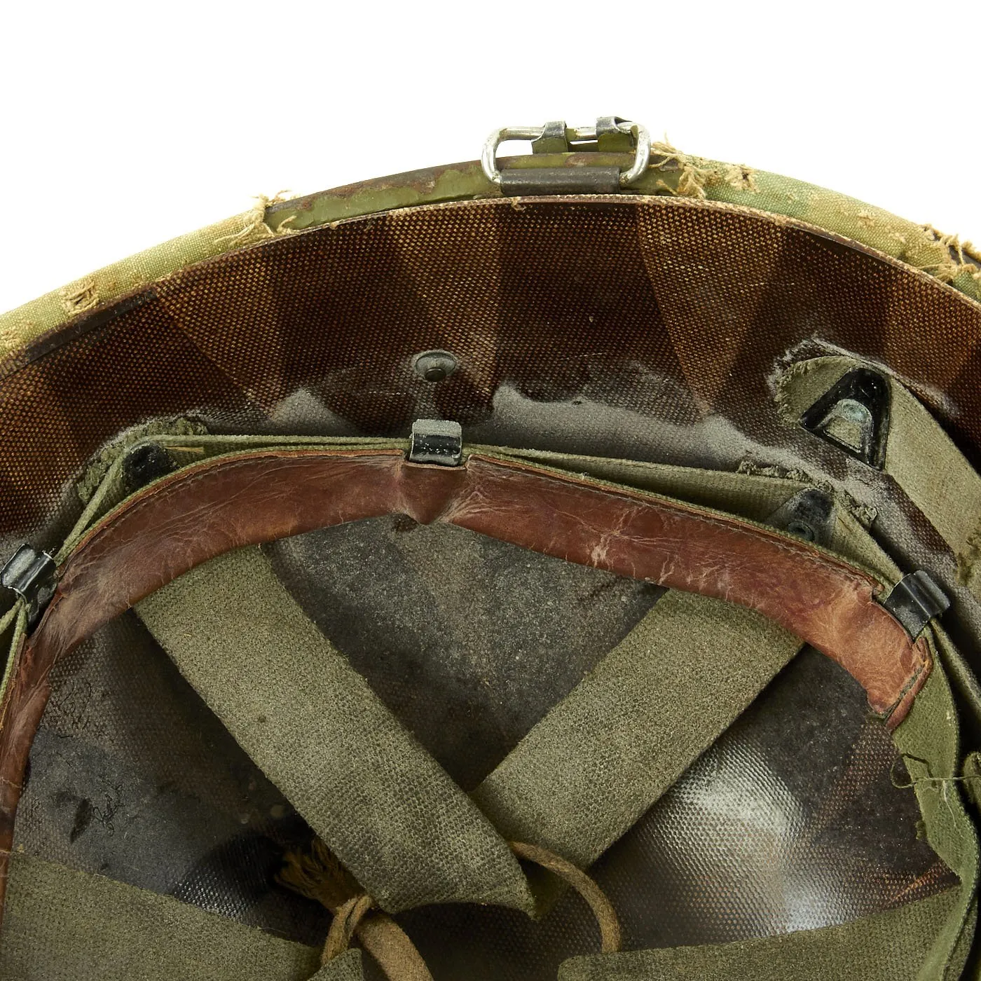 Original U.S. Vietnam War M1 Helmet with USMC Reversible Camouflage Cover
