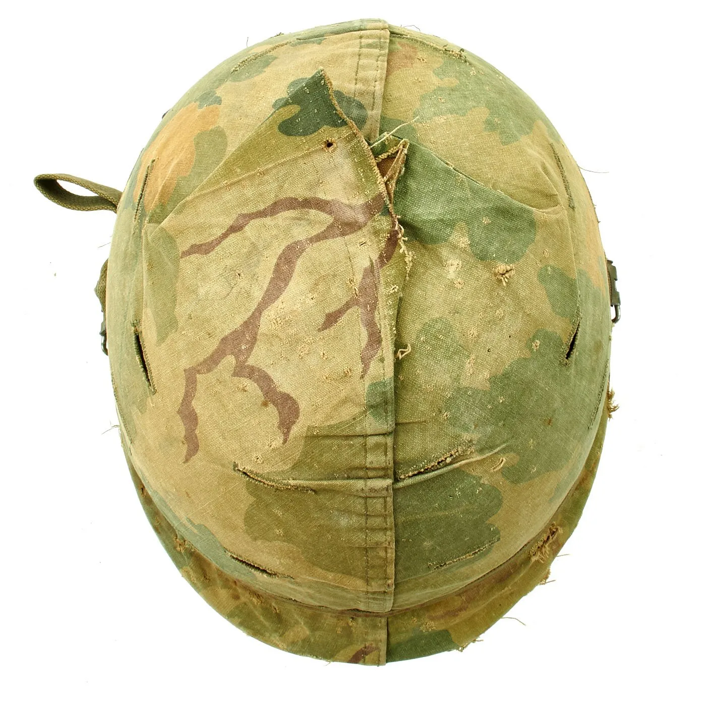Original U.S. Vietnam War M1 Helmet with USMC Reversible Camouflage Cover