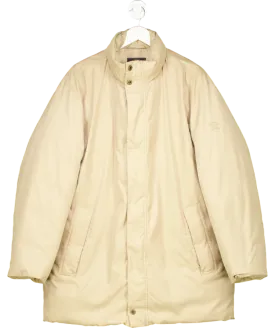 Paul & Shark Beige Genuine Goose Down Puffer Coat UK L