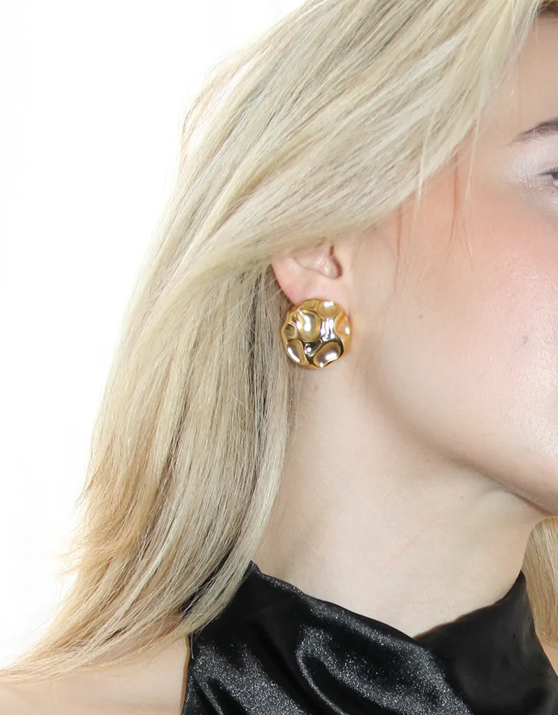 PRESTON MOLTEN STUD EARRINGS