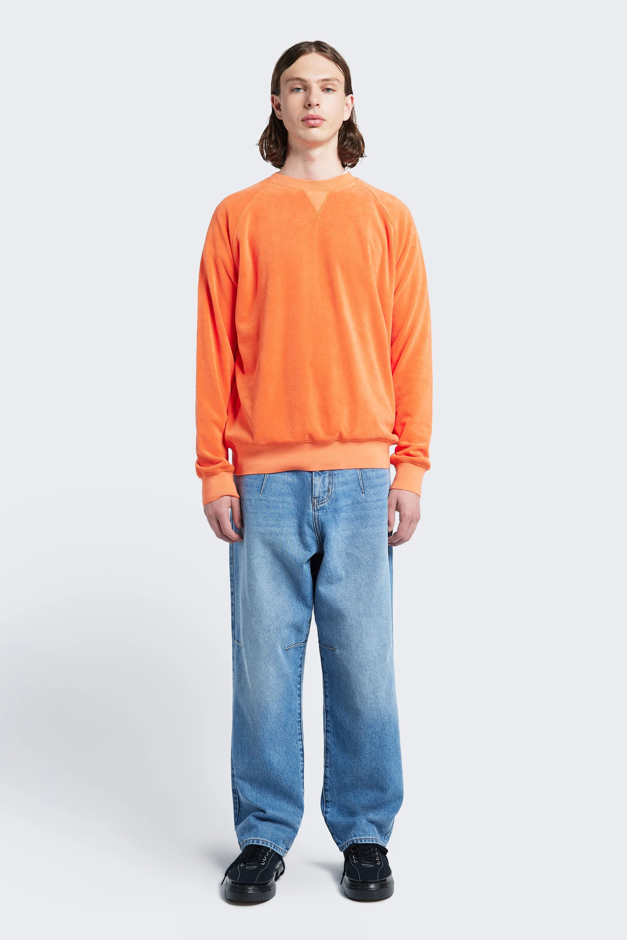 Range Towelling Sweater Tangerine