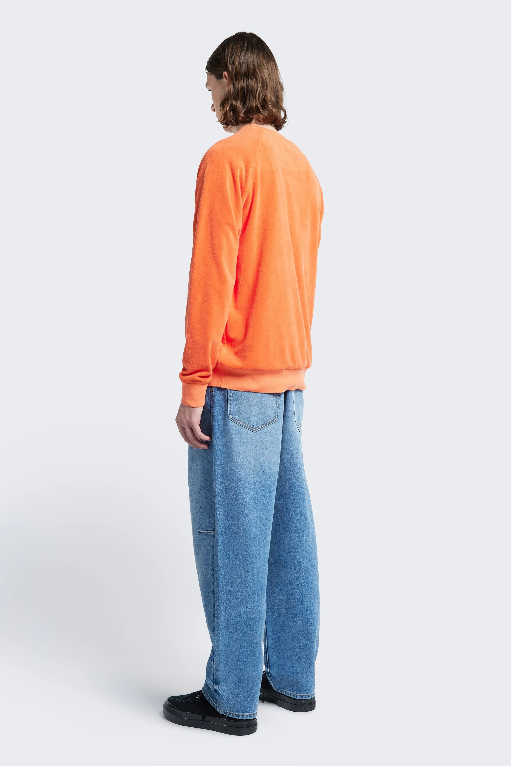 Range Towelling Sweater Tangerine