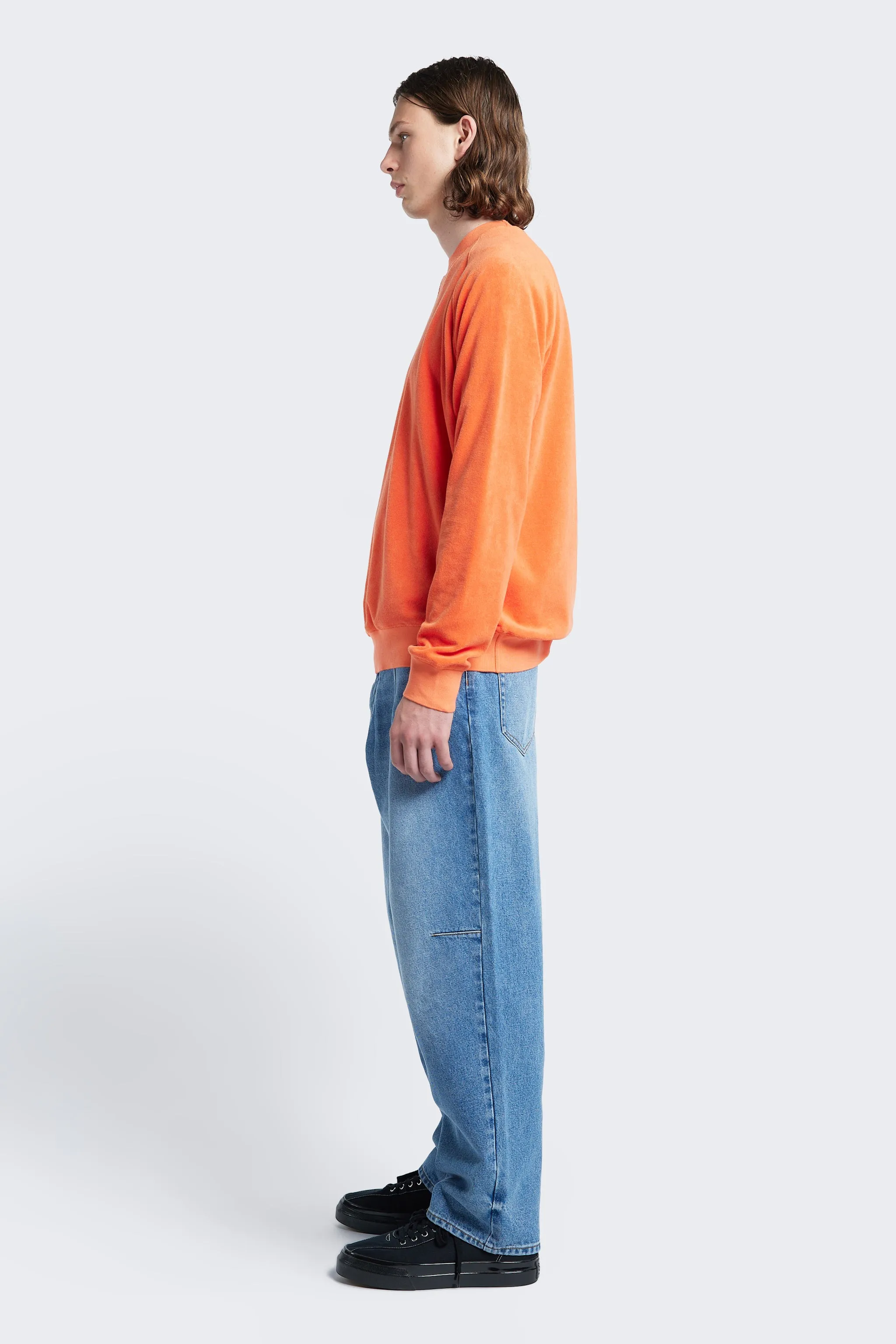 Range Towelling Sweater Tangerine