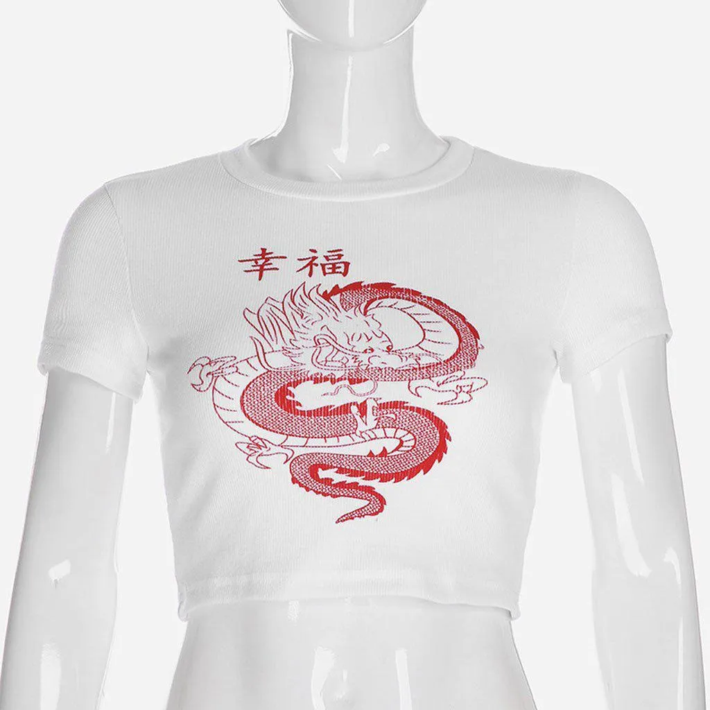Red Dragon Crop Top 🐉