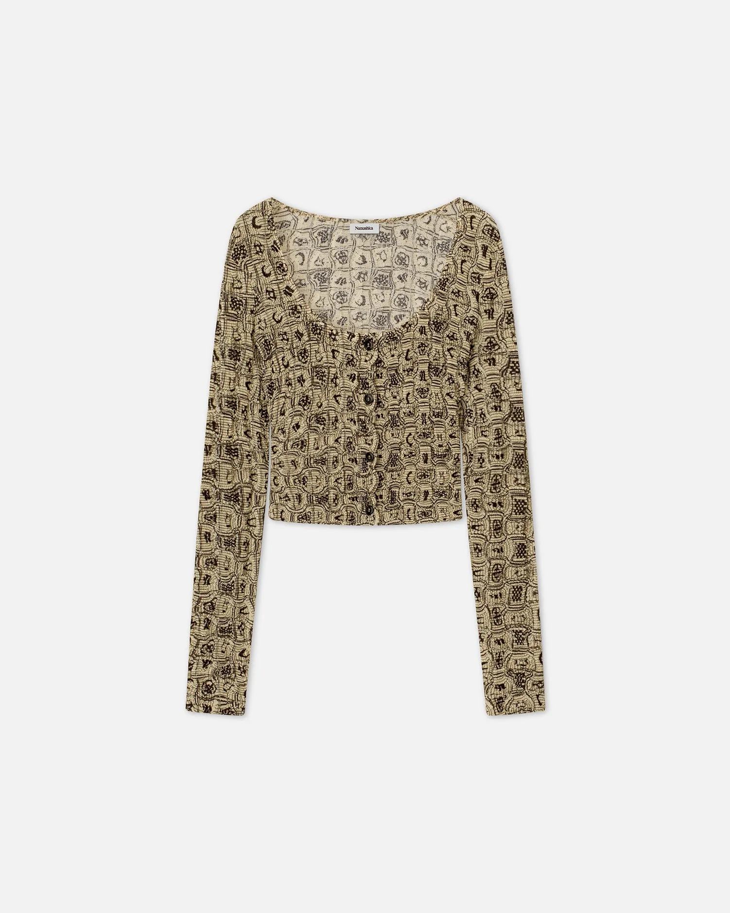 Rosine - Sale Smocked Gauze Cardigan - Toteme