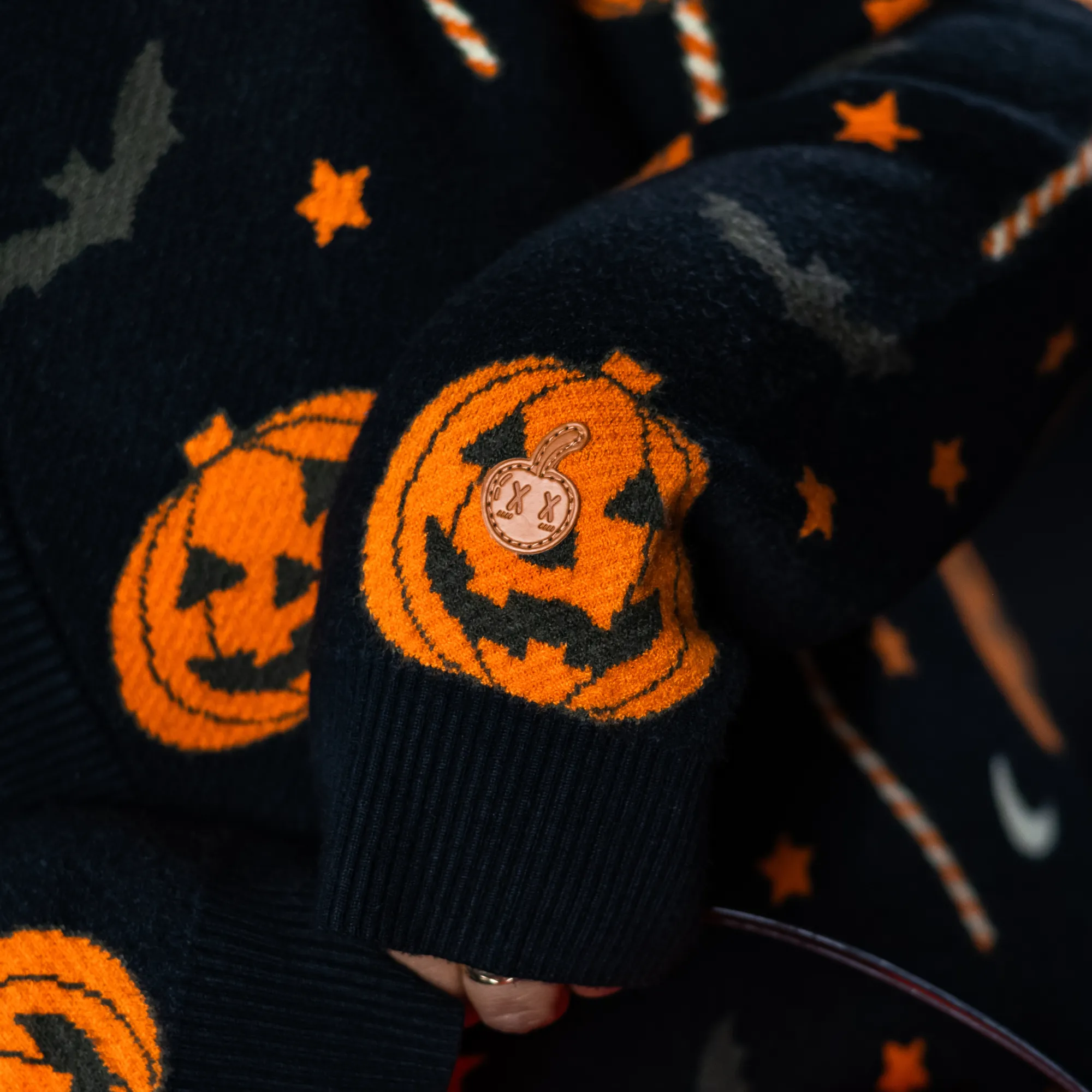 Scareworthy Pumpkin Lollipop Cardigan