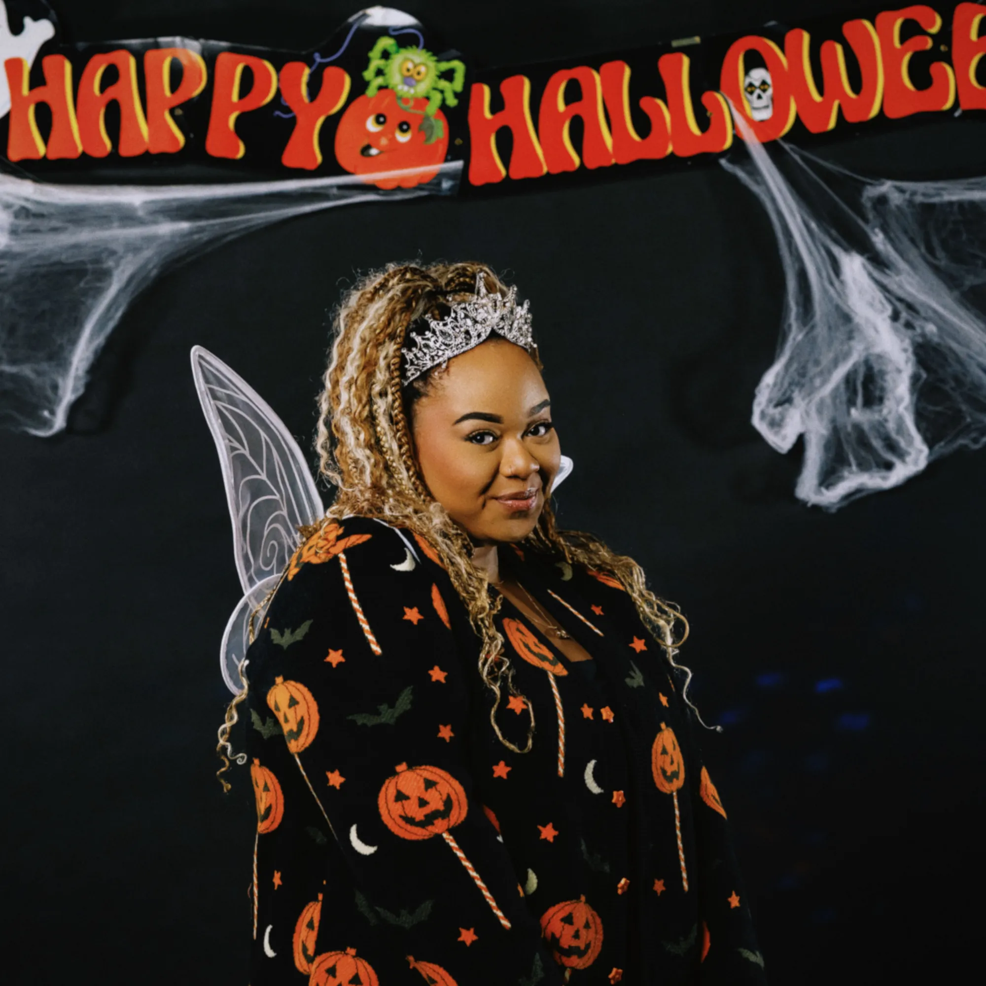 Scareworthy Pumpkin Lollipop Cardigan