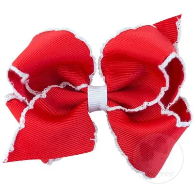 Small Classic Moonstitch Basic Hair Bow