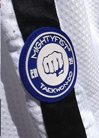 Taekwondodragt - Mighty Fist - 'Matrix Dan' - Hvid-Sort