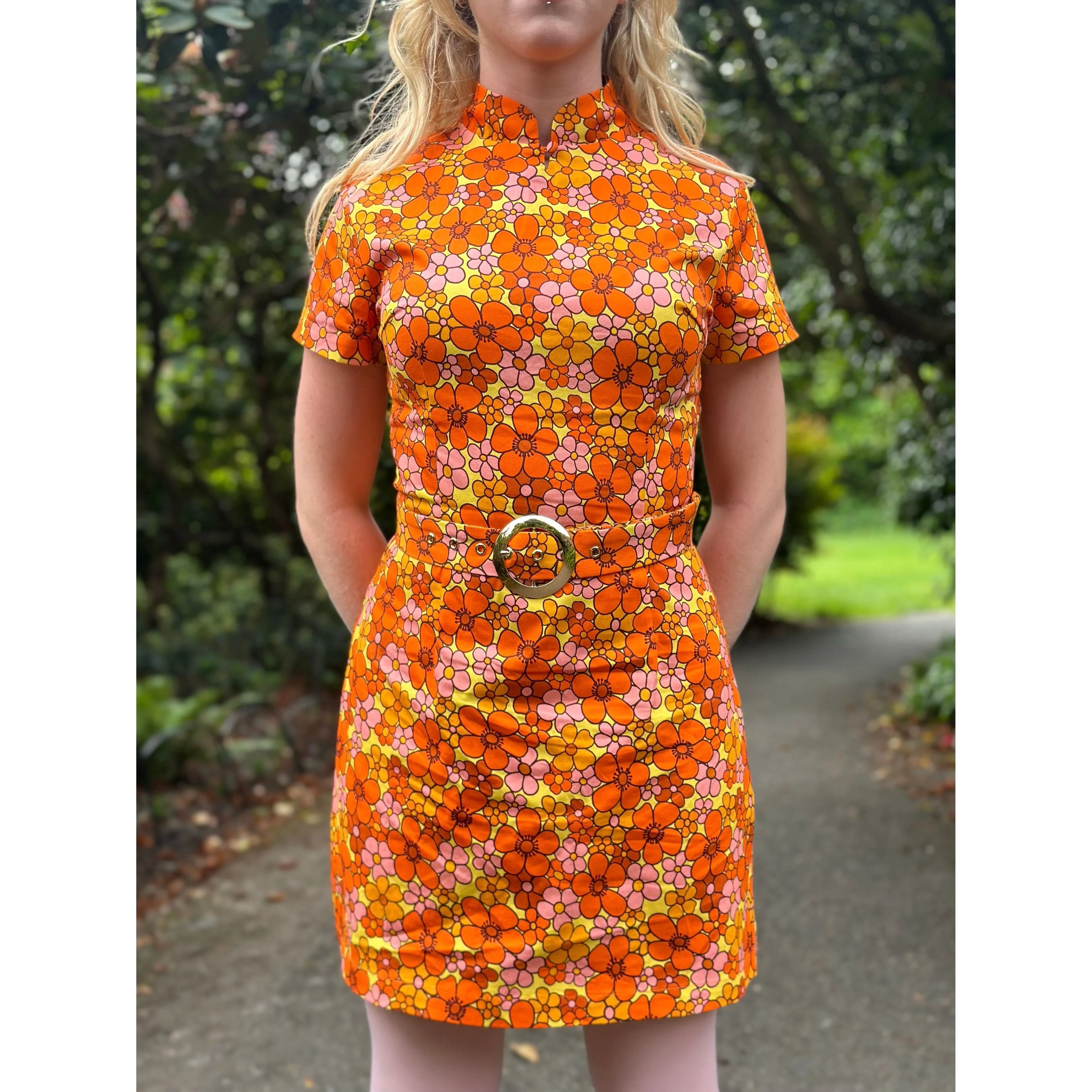 The Chain - Exclusive 'Lulu' California Poppy Pink - Dress