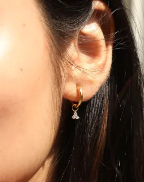 Trinity Diamond Hoop Earrings Set