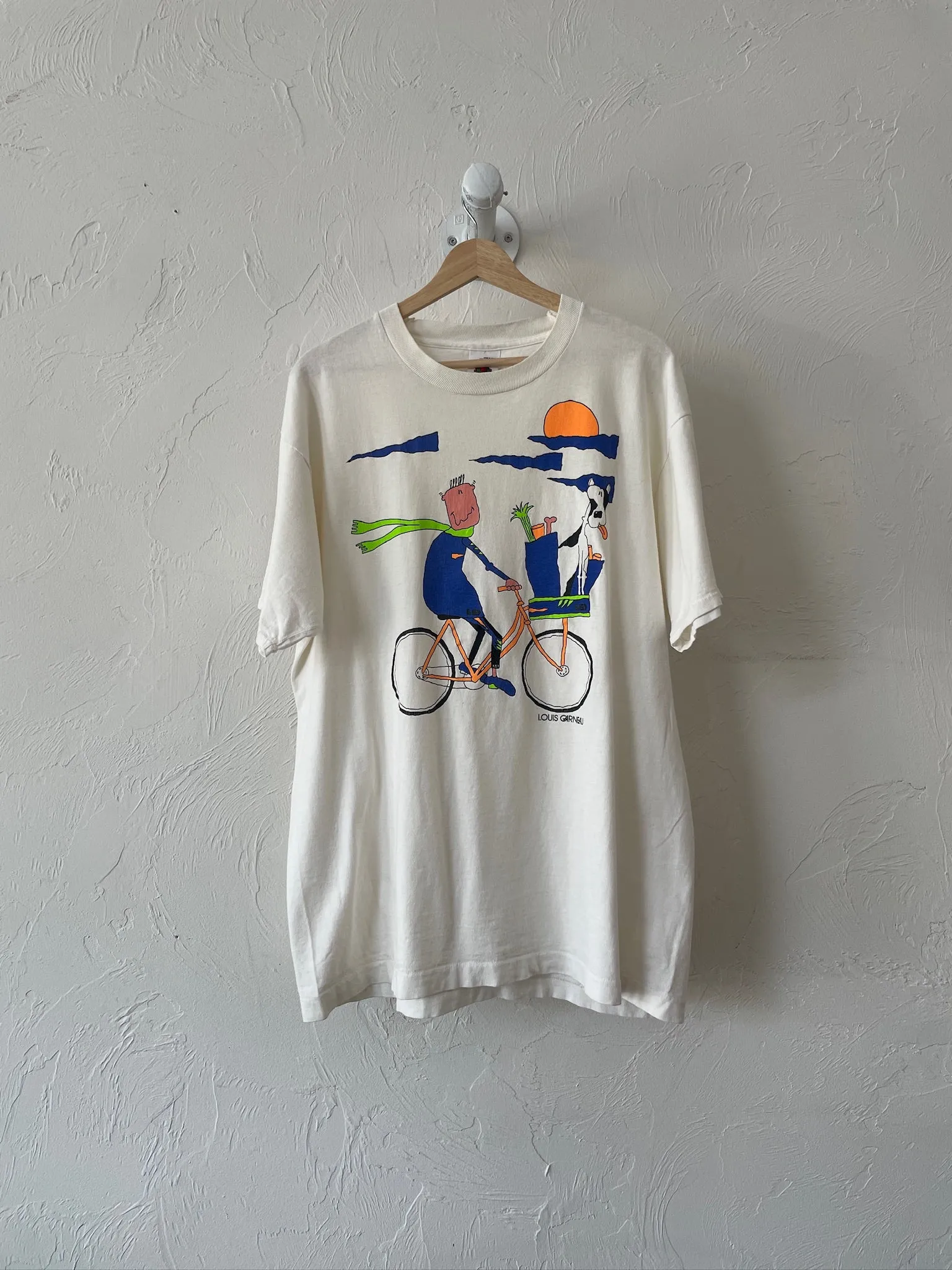 Vintage 90s Louis Garnau Bike T-Shirt L/XL