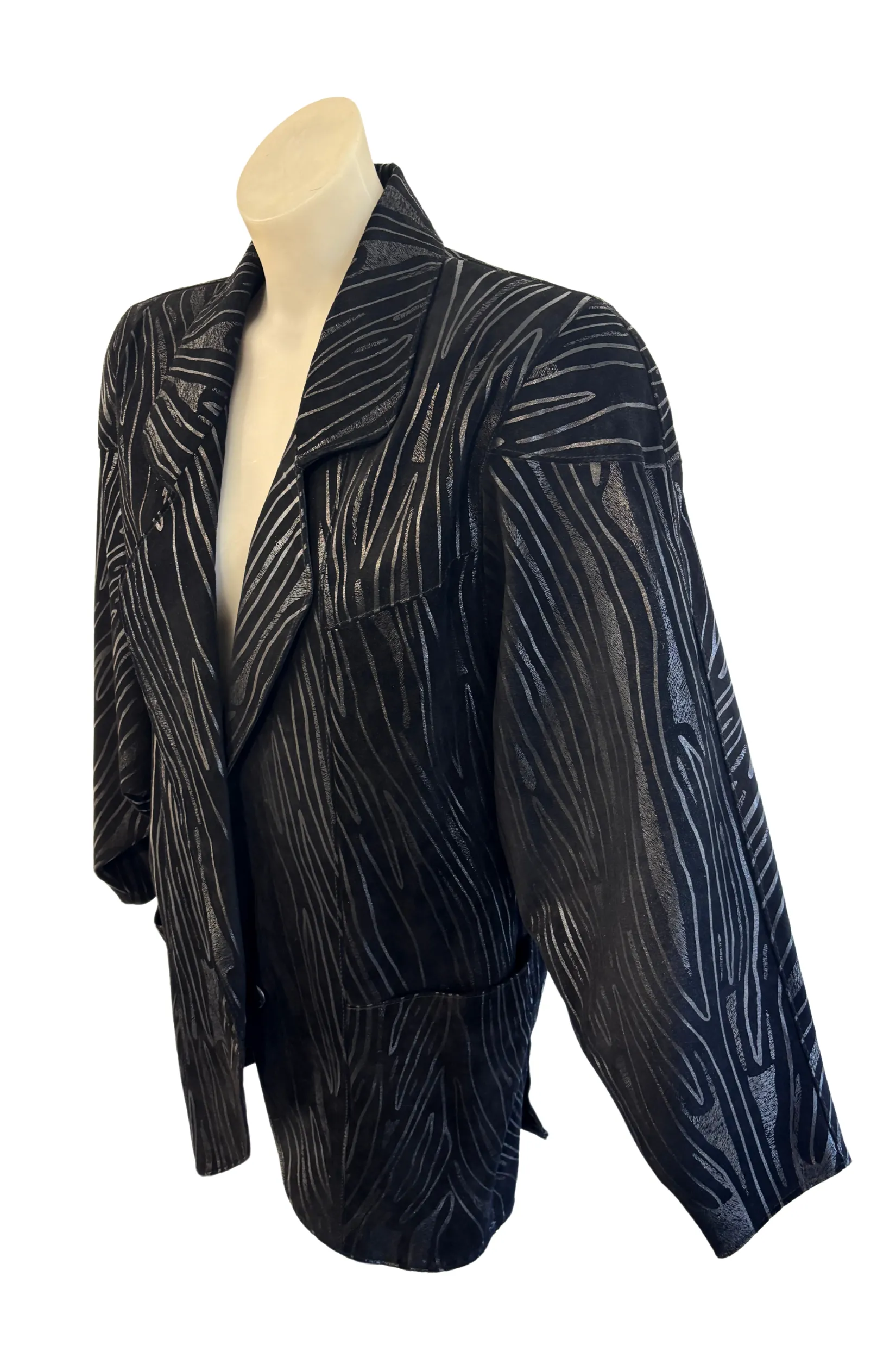 Vintage faux leather jacket, L
