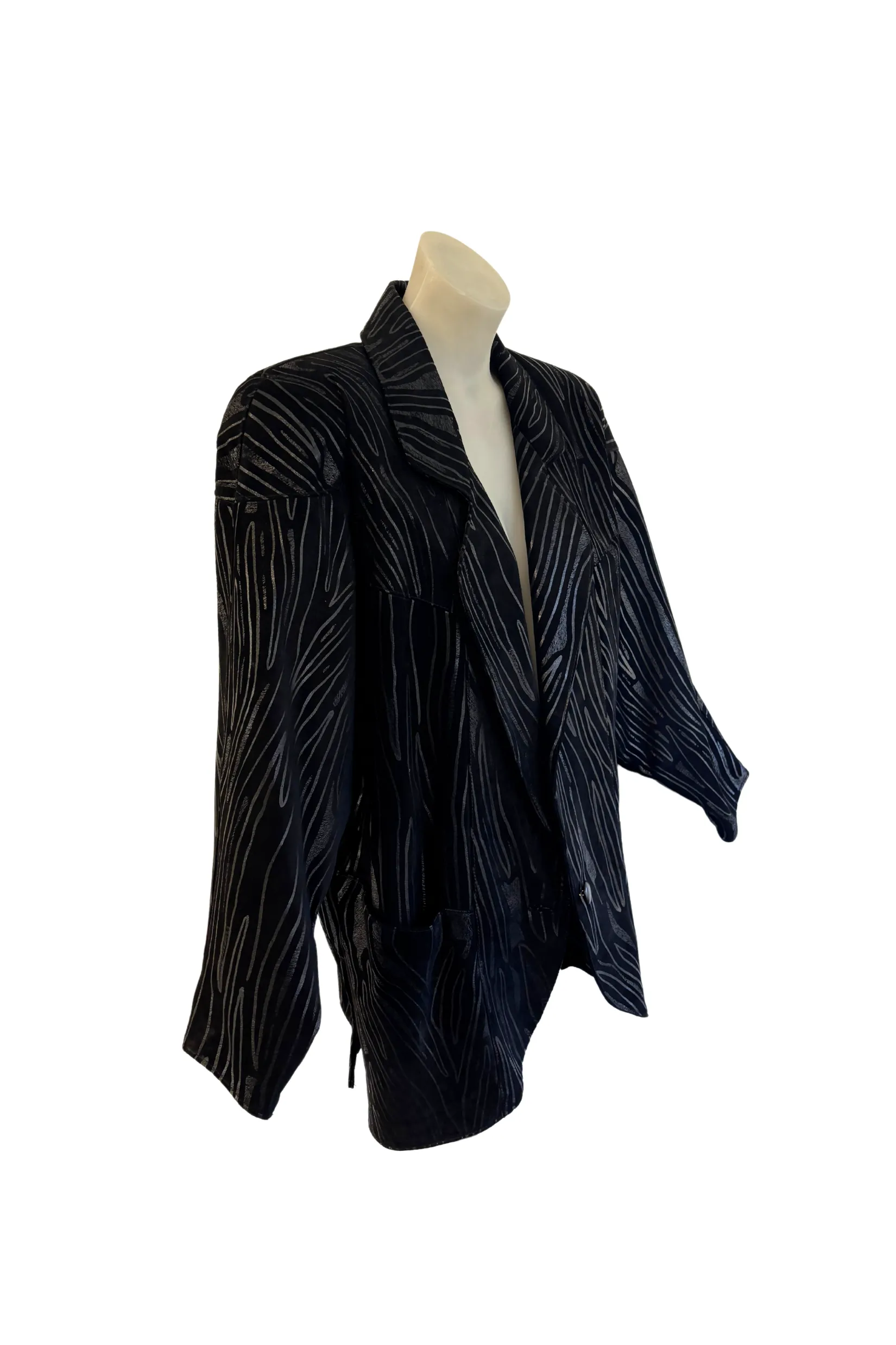 Vintage faux leather jacket, L