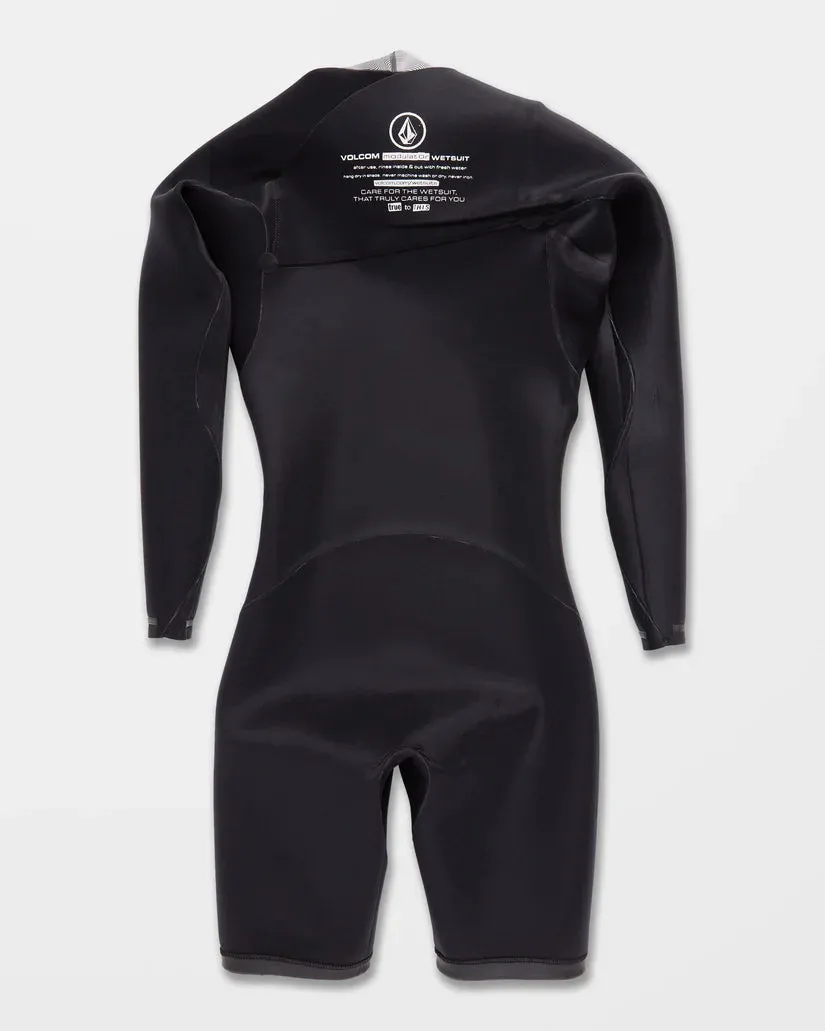 Volcom Men' 2/2MM Long Sleeve Spring Wetsuit Black A9532200_BLK